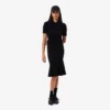3D-gerippter Midirock für Damen