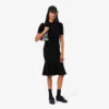 3D-gerippter Midirock für Damen