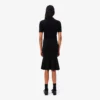 3D-gerippter Midirock für Damen