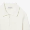 3D-geripptes Strick-Poloshirt für Damen