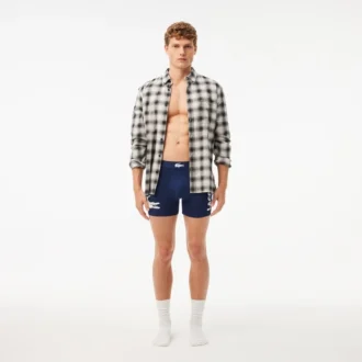 3er-Pack Boxershorts für Herren mit Krokodil-Taillenband