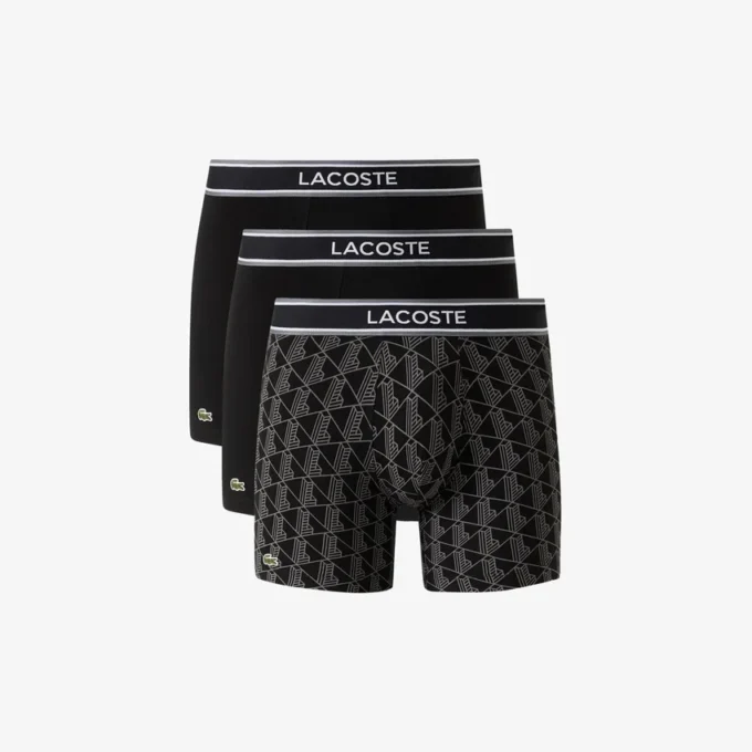 3er-Pack Boxershorts für Herren mit Monogramm-Print