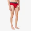 3er-Pack Herren-Slips aus Baumwolle mit Logo am Bund