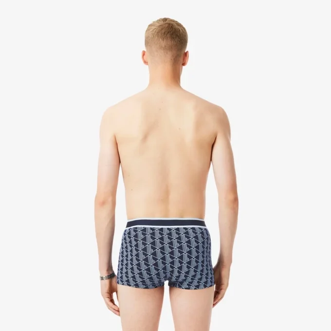 3er-Pack Monogram-Retroshorts für Herren