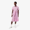Ausgestelltes Mini-Poloshirt-Kleid für Damen