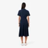 Ausgestelltes Mini-Poloshirt-Kleid für Damen