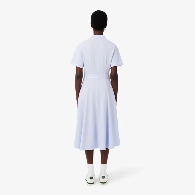 Ausgestelltes Mini-Poloshirt-Kleid für Damen