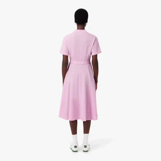 Ausgestelltes Mini-Poloshirt-Kleid für Damen