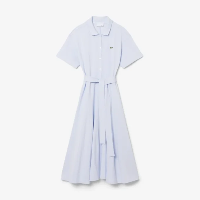 Ausgestelltes Mini-Poloshirt-Kleid für Damen