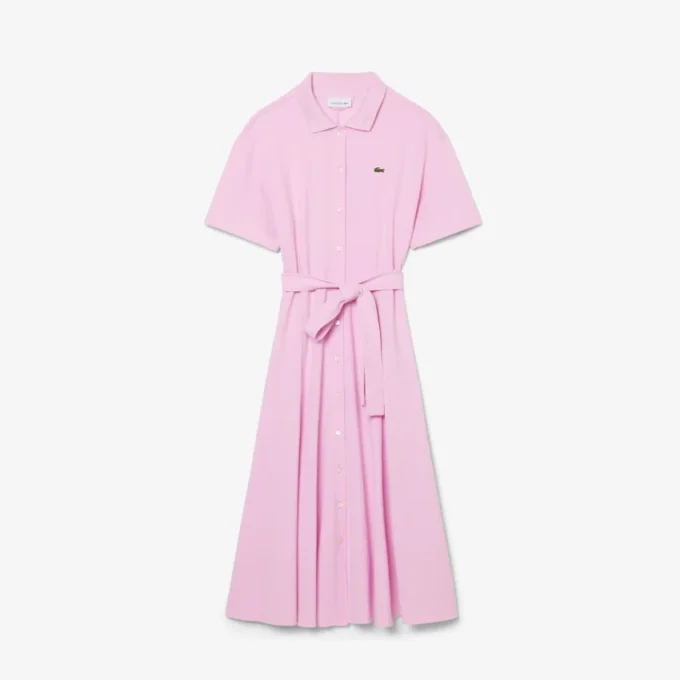 Ausgestelltes Mini-Poloshirt-Kleid für Damen