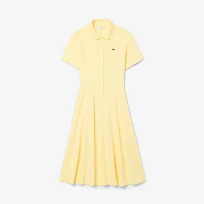 Ausgestelltes Mini-Poloshirt-Kleid für Damen