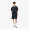 Baumwoll-Seersucker-Shorts