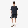 Baumwoll-Seersucker-Shorts