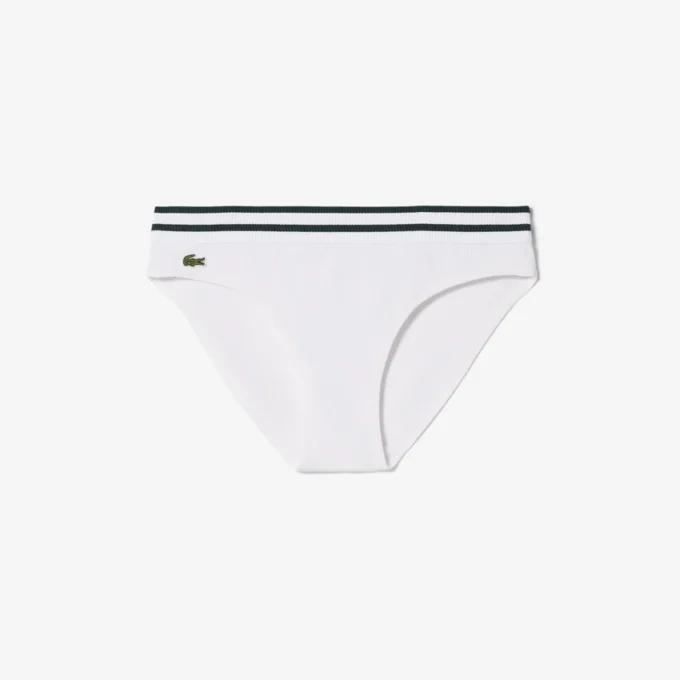 Baumwoll-Slip mit Streifen an der Taille