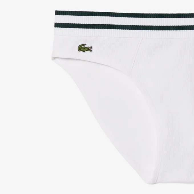 Baumwoll-Slip mit Streifen an der Taille