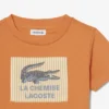 Baumwoll-T-Shirt mit Emblem