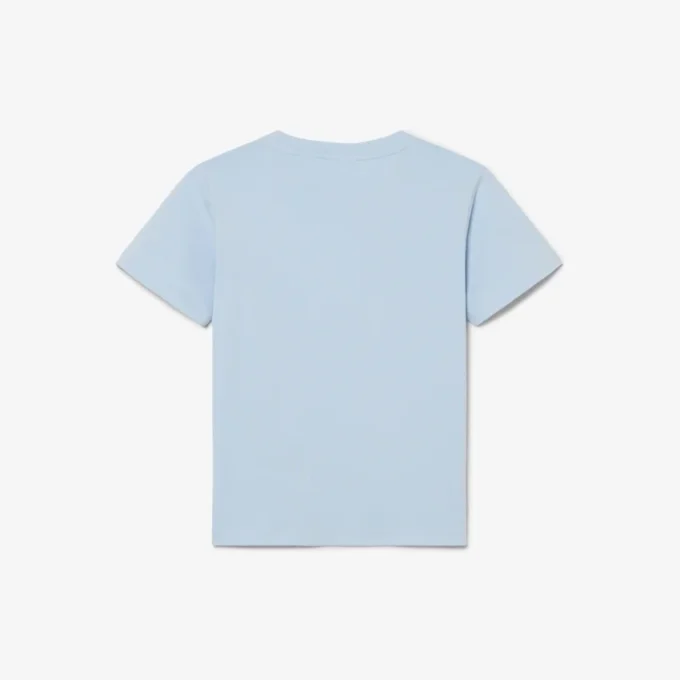 Baumwoll-T-Shirt mit Emblem
