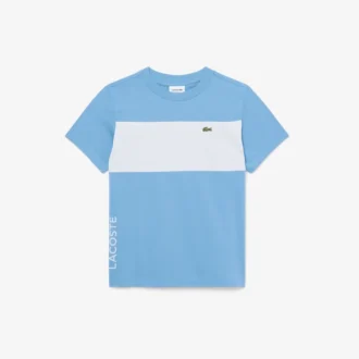 Baumwoll-T-Shirt mit Farbblock