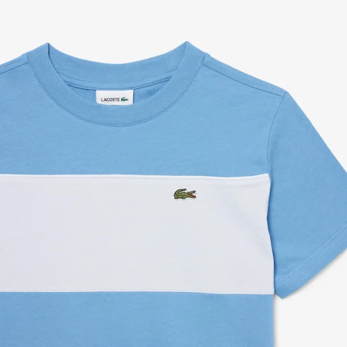 Baumwoll-T-Shirt mit Farbblock