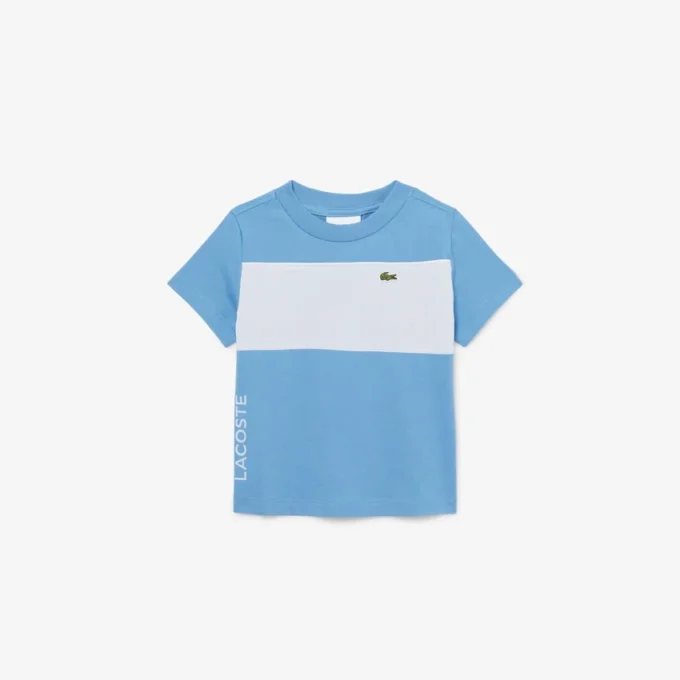 Baumwoll-T-Shirt mit Farbblock