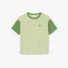 Baumwoll-T-Shirt mit Kontrastbesatz Baumwoll-T-Shirt mit Kontrastbesatz
