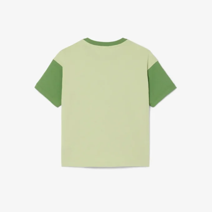 Baumwoll-T-Shirt mit Kontrastbesatz Baumwoll-T-Shirt mit Kontrastbesatz