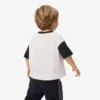 Baumwoll-T-Shirt mit Kontrastbesatz