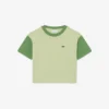 Baumwoll-T-Shirt mit Kontrastbesatz Baumwoll-T-Shirt mit Kontrastbesatz