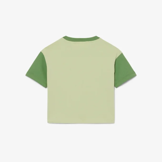 Baumwoll-T-Shirt mit Kontrastbesatz Baumwoll-T-Shirt mit Kontrastbesatz