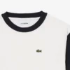 Baumwoll-T-Shirt mit Kontrastbesatz
