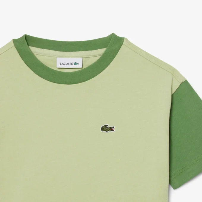Baumwoll-T-Shirt mit Kontrastbesatz Baumwoll-T-Shirt mit Kontrastbesatz
