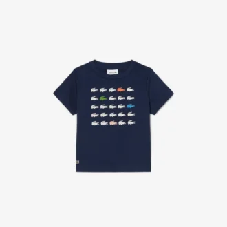 Baumwoll-T-Shirt mit Krokodil-Print