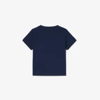 Baumwoll-T-Shirt mit Krokodil-Print