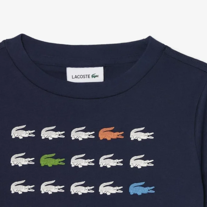Baumwoll-T-Shirt mit Krokodil-Print Baumwoll-T-Shirt mit Krokodil-Print