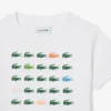 Baumwoll-T-Shirt mit Krokodil-Print