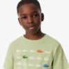 Baumwoll-T-Shirt mit Krokodil-Print
