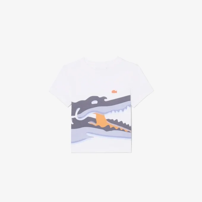 Baumwoll-T-Shirt mit Krokodil-Print Baumwoll-T-Shirt mit Krokodil-Print
