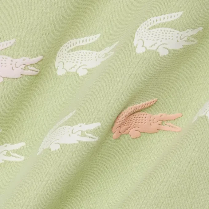 Baumwoll-T-Shirt mit Krokodil-Print