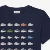 Baumwoll-T-Shirt mit Krokodil-Print