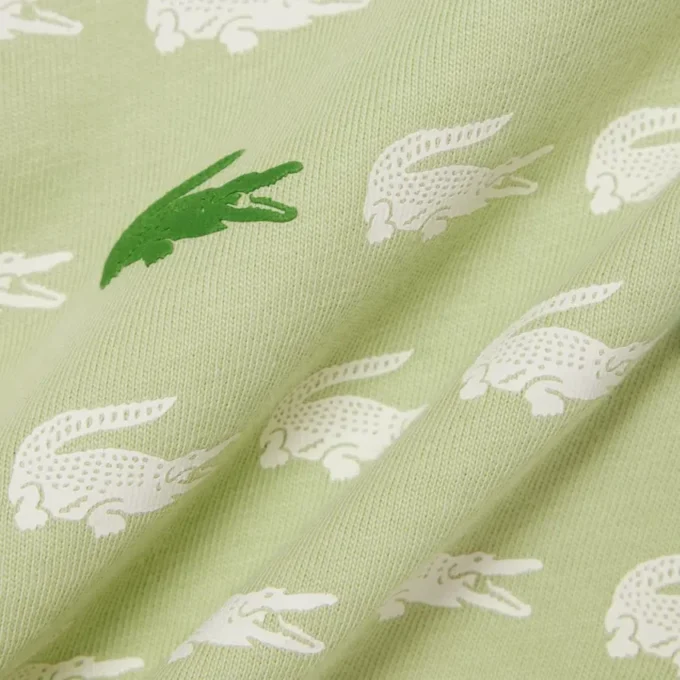 Baumwoll-T-Shirt mit Krokodil-Print