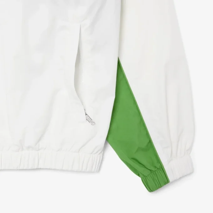 Baumwoll-Twill-Jacke mit Reißverschluss und lockerer Passform