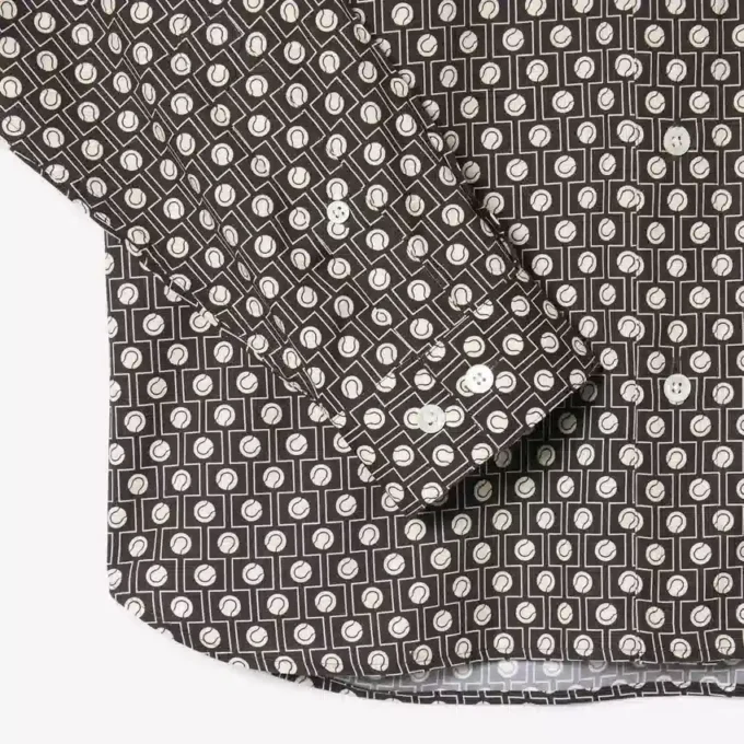 Baumwollhemd mit Print in Regular Fit