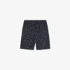 Baumwollshorts mit Krokodil-Print und Streifen