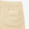 Baumwollshorts mit Krokodil-Print und Streifen