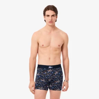 Bedruckte Boxershorts aus Stretch-Baumwolle für Herren