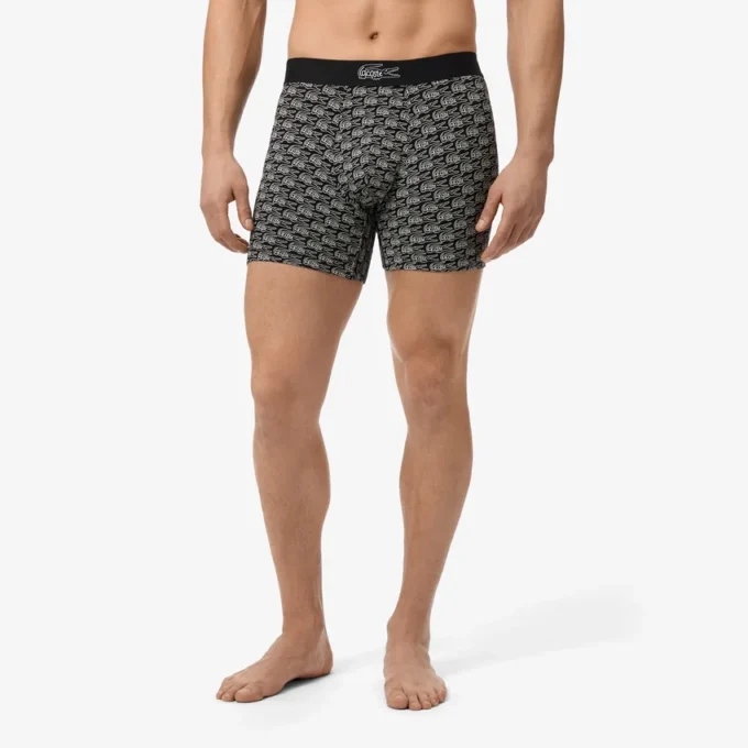 Bedruckte Boxershorts aus Stretch-Baumwolle für Herren