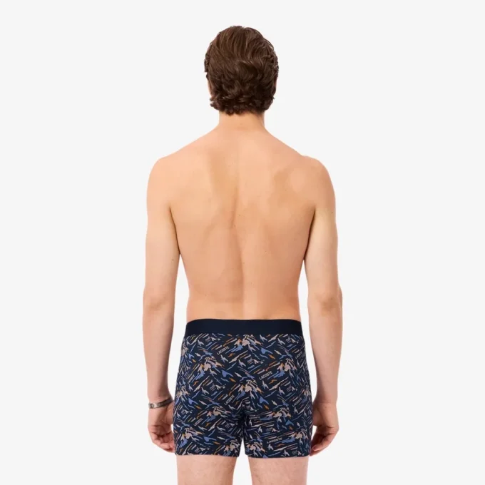 Bedruckte Boxershorts aus Stretch-Baumwolle für Herren