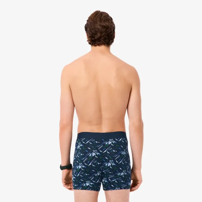 Bedruckte Boxershorts aus Stretch-Baumwolle für Herren