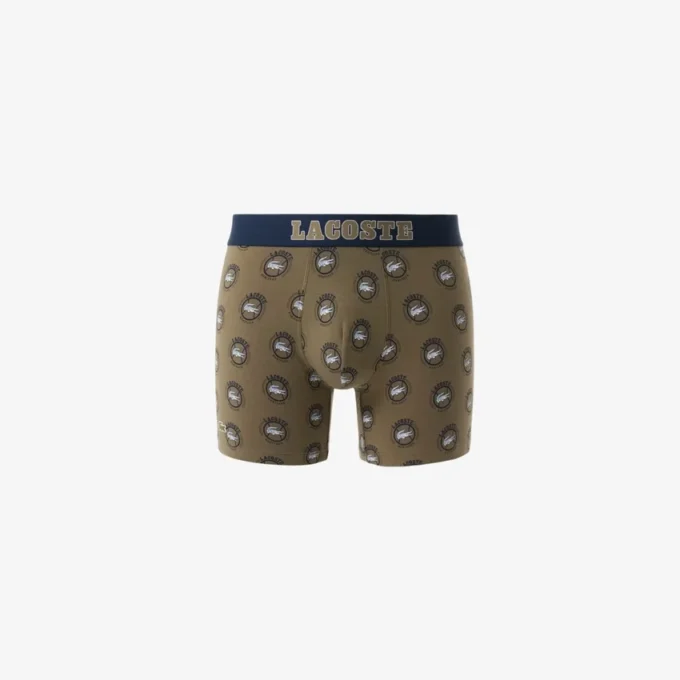 Bedruckte Boxershorts aus Stretch-Baumwolle für Herren