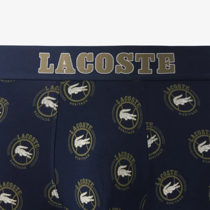 Bedruckte Boxershorts aus Stretch-Baumwolle für Herren